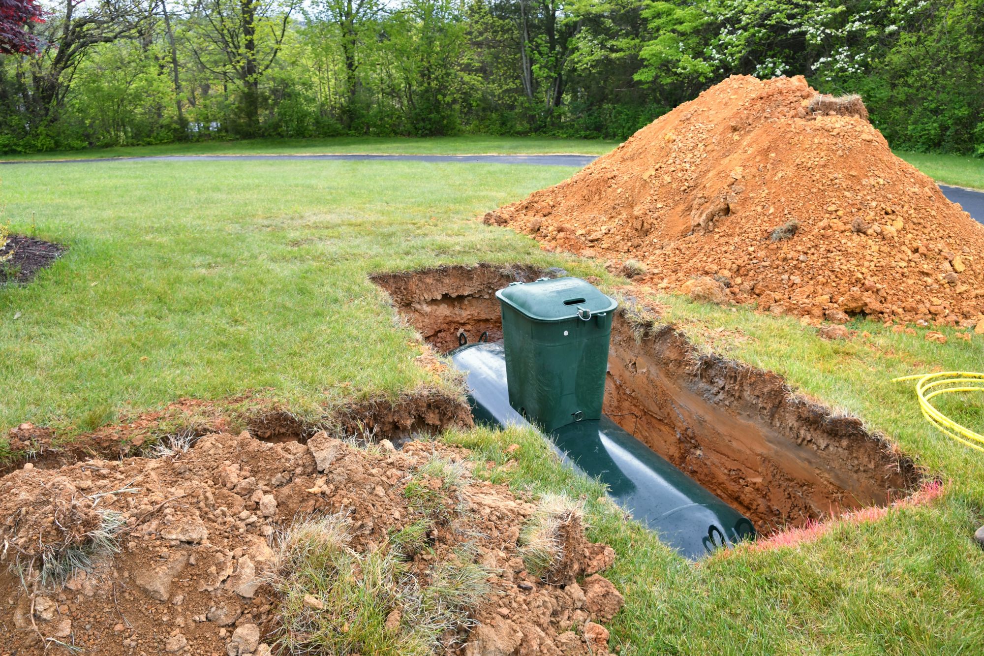 Residential septic system serving a Waterville property
